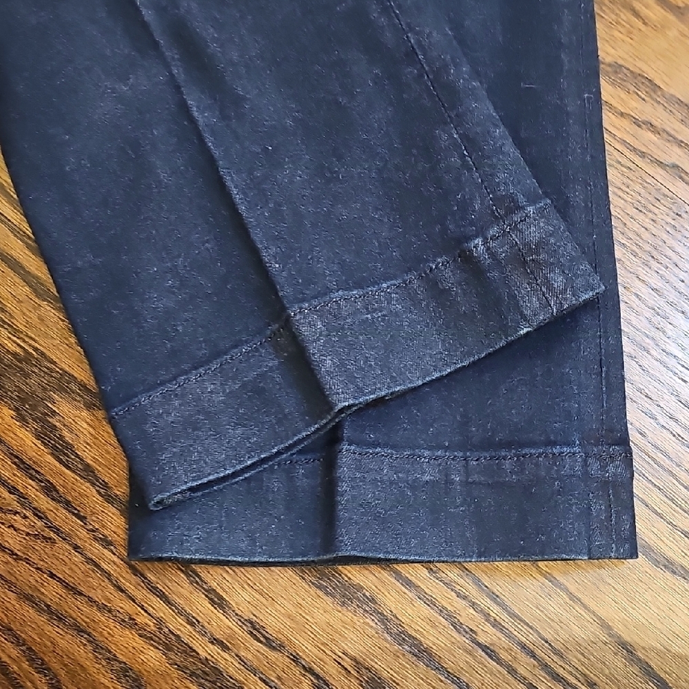 Ann Taylor Navy Flared Trouser Jeans - Picture 8 of 10